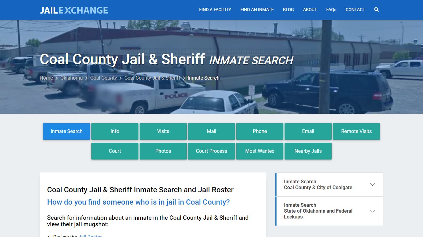 Coal County Jail & Sheriff Inmate Search - Jail Exchange